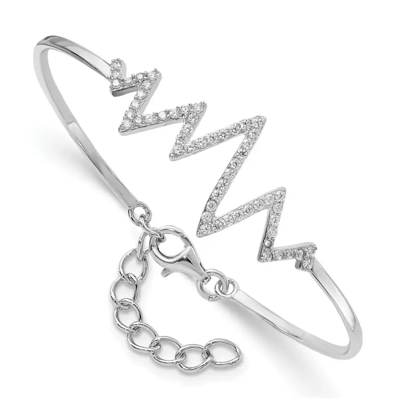 sterling-silver-rhodium-plated-cz-heartbeat-bangle