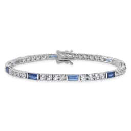 sterling-silver-rhodium-plated-blue-and-white-cz-7-25in-tennis-bracelet