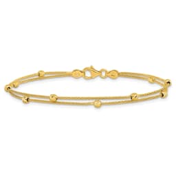14k-gold-polished-and-diamond-cut-beads-2-strand-bracelet