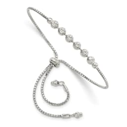 sterling-silver-rhodium-plated-diamond-cut-beaded-adjustable-bracelet