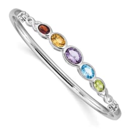 sterling-silver-rhodium-plated-multi-gemstone-bangle-bracelet