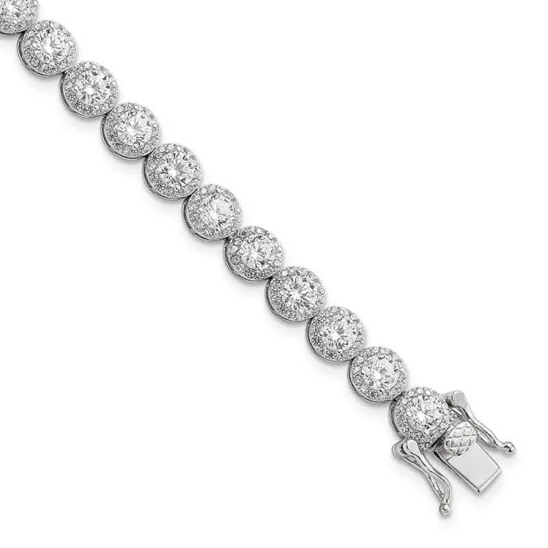 sterling-silver-rhodium-plated-polished-round-cz-tennis-bracelet