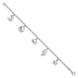 sterling-silver-rhodium-plated-beach-theme-7-inch-charm-bracelet
