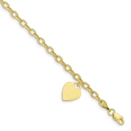 10k-dangle-heart-bracelet