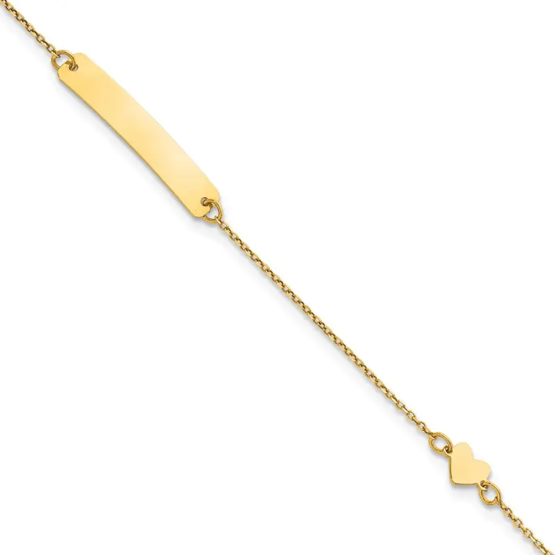 14k-polished-heart-children-s-id-bracelet