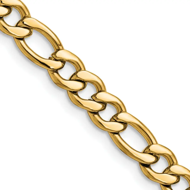 chisel-stainless-steel-polished-yellow-ip-plated-6-75mm-24-inch-figaro-chain