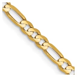 10k-3mm-concave-figaro-chain