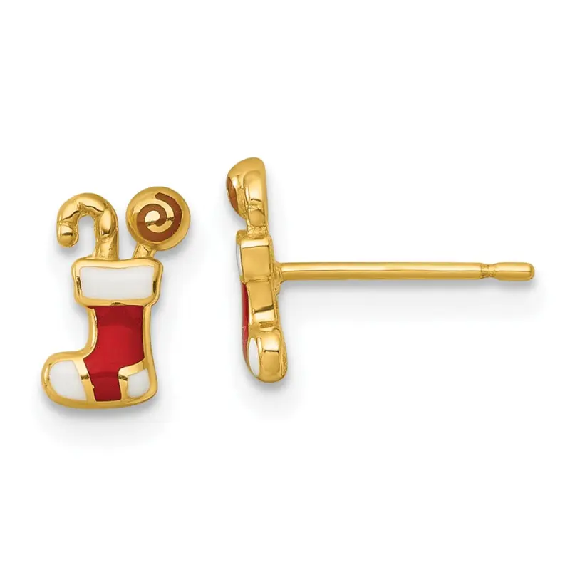 14k-madi-k-polished-enameled-christmas-stocking-post-earrings