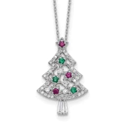sterling-silver-rh-plated-multi-color-cz-christmas-tree-w-2in-ext-necklace