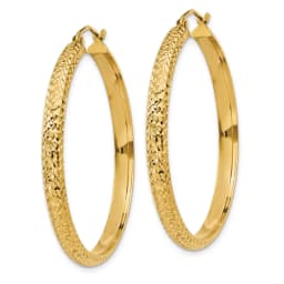 10k-diamond-cut-3-5x38mm-hollow-hoop-earrings