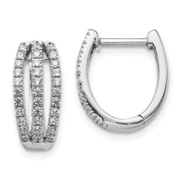 14k-white-gold-3-row-diamond-hinged-hoop-earrings