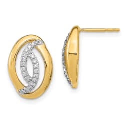 14k-polished-diamond-oval-post-earrings