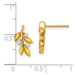 14k-citrine-and-diamond-leaf-earrings