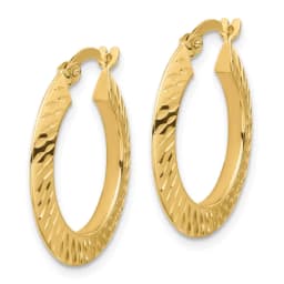 14k-polished-and-diamond-cut-knife-edge-hoop-earrings