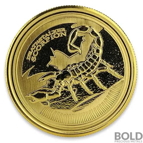 2017 Republic of Chad Deathstalker Scorpion 1 oz Gold BU