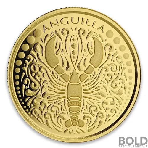 2018 EC8 Anguilla Lobster 1 oz Gold BU