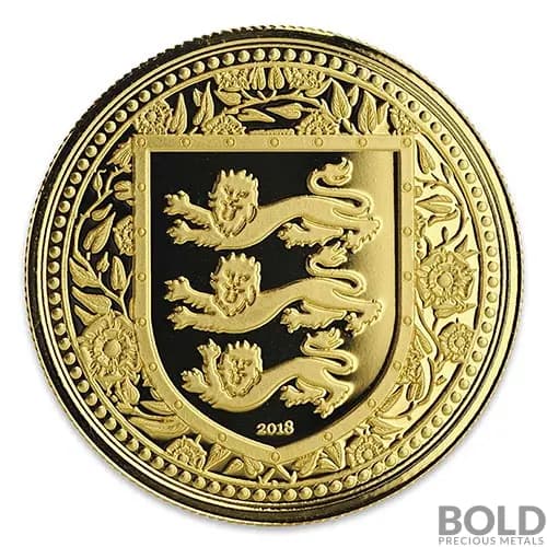 2018 Gibraltar Royal Arms of England Gold 1 oz BU