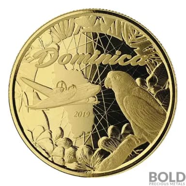 2019 EC8 Dominica Nature Isle 1 oz Gold BU