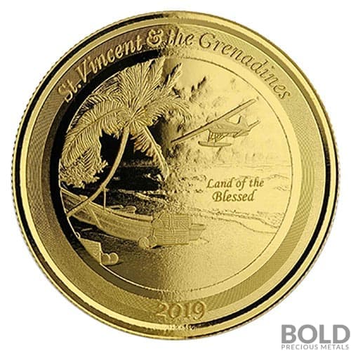 2019 EC8 St Vincent Grenadines Seaplane 1 oz Gold BU
