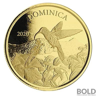 2020 EC8 Dominica Humming Bird 1 oz Gold BU