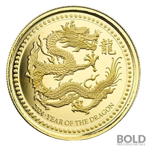 2024 Samoa Scottsdale: Year of the Dragon 1 oz Gold Proof Like Coin