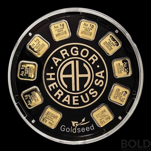 Gold 10 Gram Argor Goldseed - 10x1 gram
