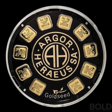 Gold 10 Gram Argor Goldseed - 10x1 gram