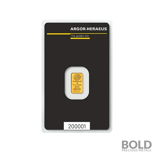 Gold Argor-Heraeus KineBar - 1 Gram