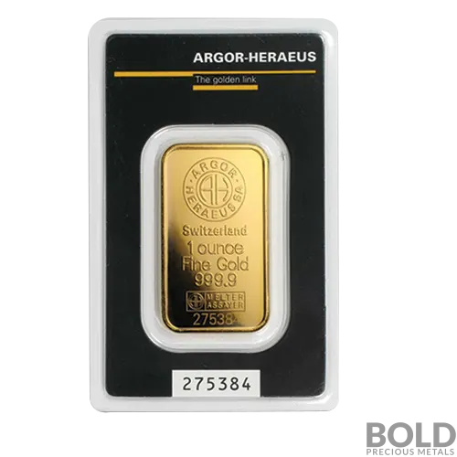 Argor-Heraeus 1oz Gold Bar