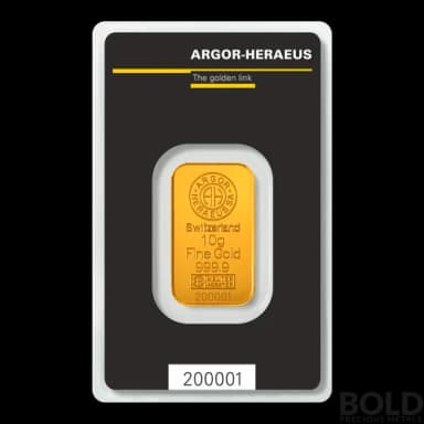 Gold Argor-Heraeus KineBar - 10 Gram