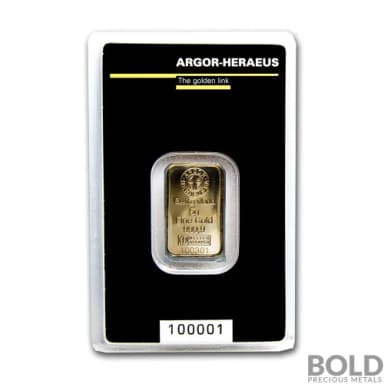 Gold Argor-Heraeus KineBar - 5 Gram