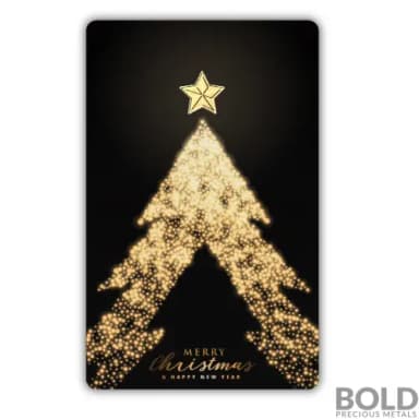 Christmas Star Gold 1 Gram Bar (In Assay)