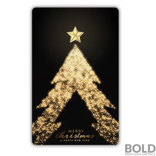 Christmas Star Gold 1 Gram Bar (In Assay)