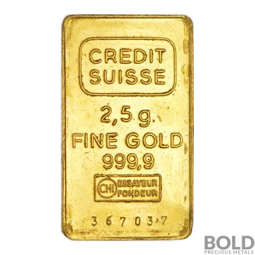 Gold Bar Credit Suisse - 2.5 gram