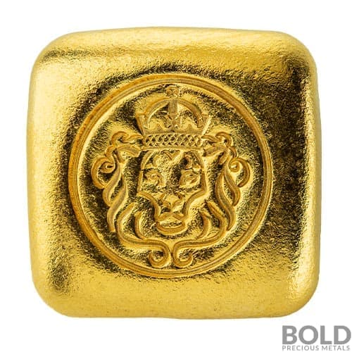 Gold Cast Bar Scottsdale Lion - 1 oz