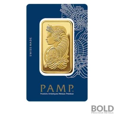 Gold 50 Gram PAMP *Fortuna* Bar