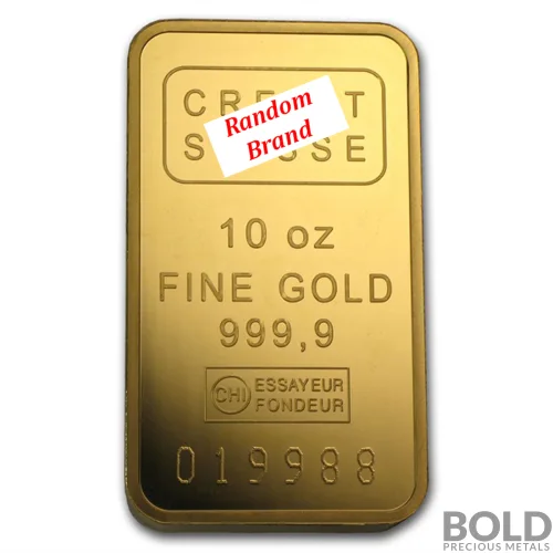 Gold 10 oz Bar LBMA Eligible Assorted Brand