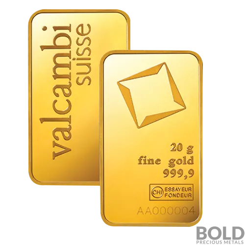 Gold Bar Valcambi - 20 Gram