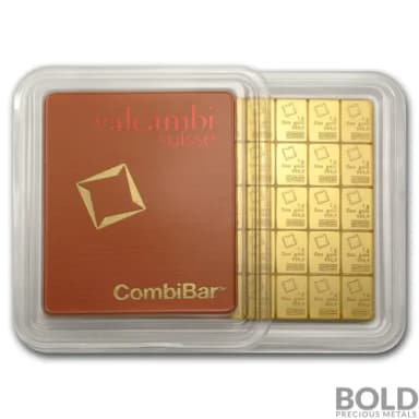 Gold 50 Gram Bar Valcambi Combi - 50x1 gram