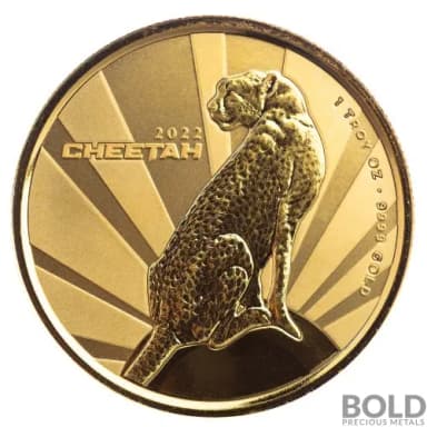 2022 Gold 1 oz Cameroon Cheetah BU