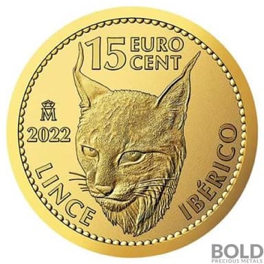 2022 Gold 1/10 oz Spanish Iberian Lynx BU