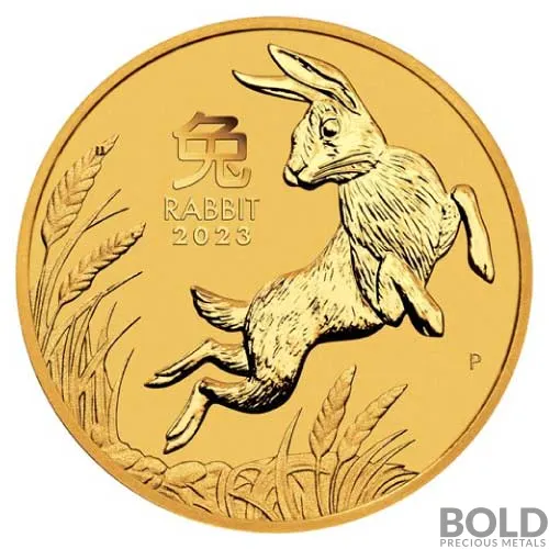 2023 Gold 1/10 oz Perth Lunar Year of the Rabbit BU