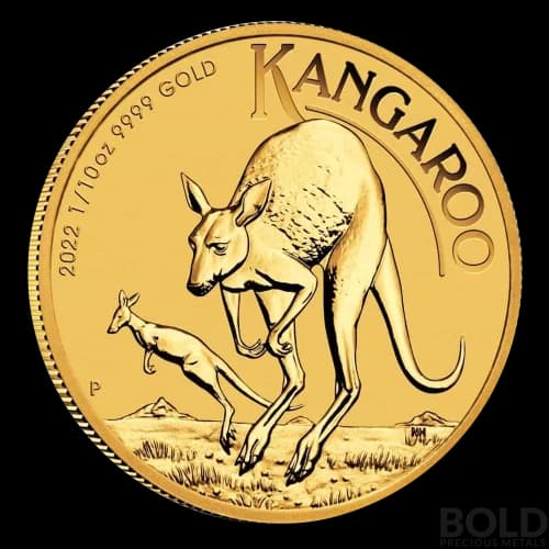 2022 1/10 oz Australian Gold Kangaroo Coin (BU)