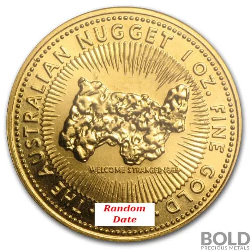 Gold Australian Nugget *Random Date* - 1 oz