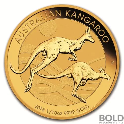 2018 Gold Australia Kangaroo - 1/10 oz