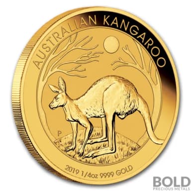 2019 Gold Australian Perth Kangaroo - 1/4 oz