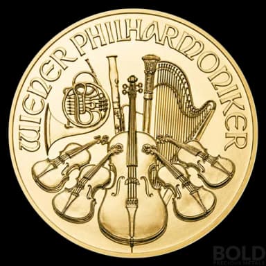 2022 Austria Philharmonic 1 oz Gold BU