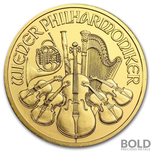 1/4 oz Austrian Philharmonic Gold Coin (Random)