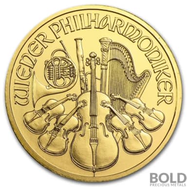 1/4 oz Austrian Philharmonic Gold Coin (Random)