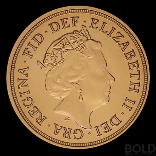 2021 Gold World English Sovereign Queen Elizabeth II